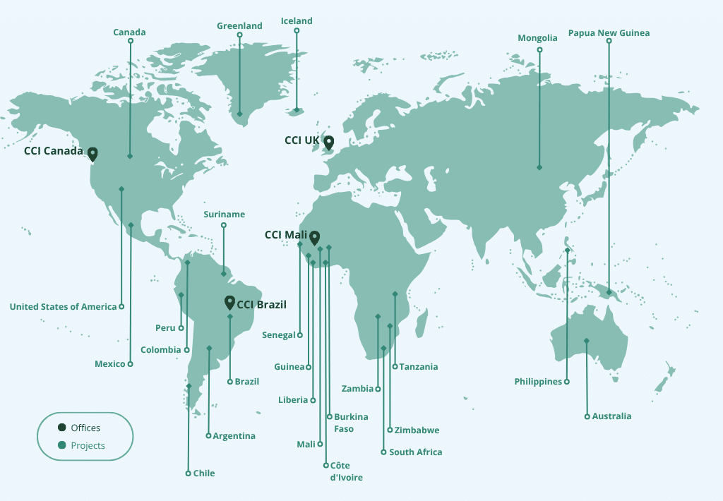 CCI Global locations map